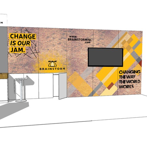 Graffiti design with the title 'Trade -show stand grafitti feeling'