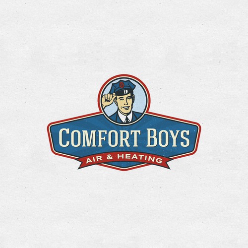 Trust design with the title 'Retro / vintage HVAC company logo'