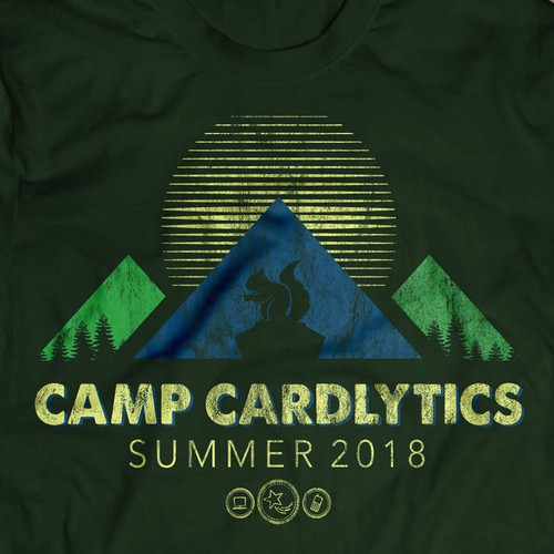 Camp t-shirt with the title 'Vintage summer camp inspired T-shirt'