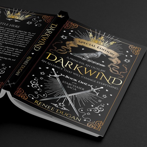 Ornate design with the title 'Book cover design.'