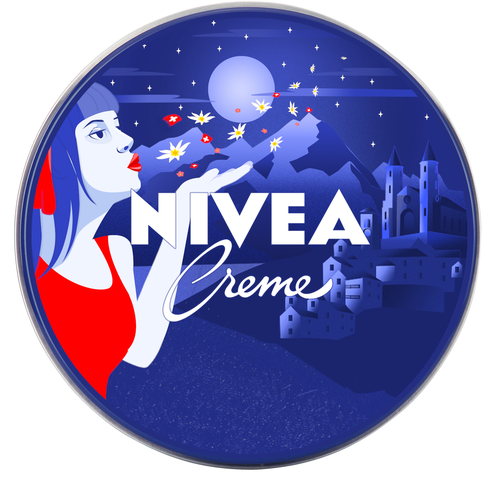 Cosmetics artwork with the title 'Design concept for Nivea cream'