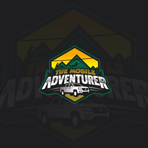 Exciting design with the title 'The Mobile Adventurer'