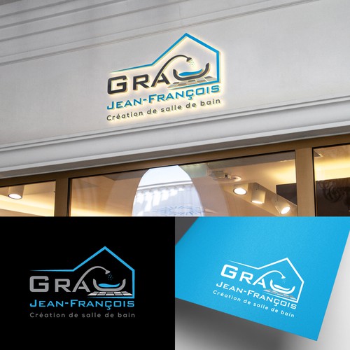 Shower design with the title 'bathroom design company.'