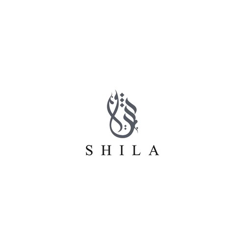 Persian logo with the title 'Flower shop logo'