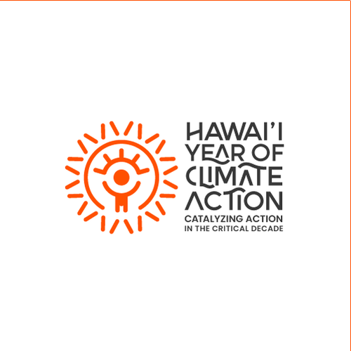 Climate design with the title 'Climate Change Logo'