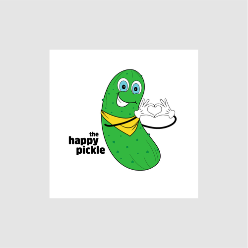Pickle design with the title 'Logo design for restaurant'