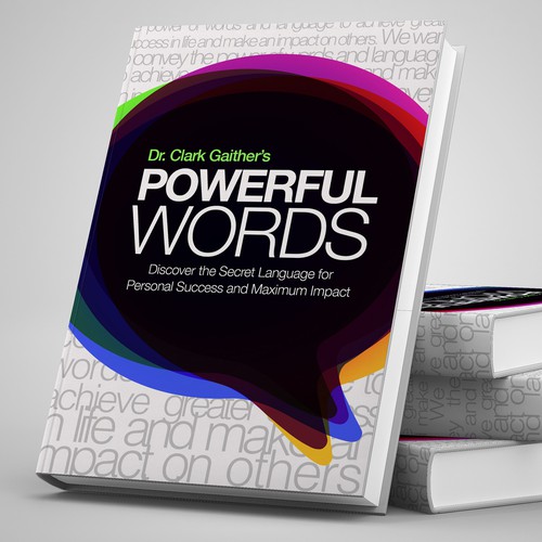 Speech design with the title 'Bold cover for a powerful book'
