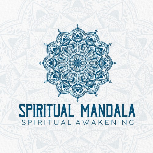 Mandala logo with the title 'Mandala design for a yoga tapestry retailer'
