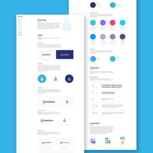 Automation design with the title 'Brand Guide Design for Tech Company'