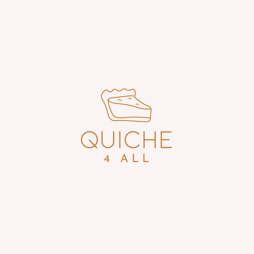 Cheesecake logo with the title 'Logo for a quiche producer'