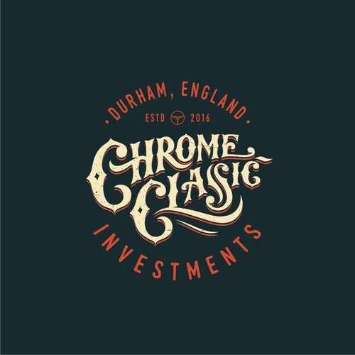 Typographic logo with the title 'vintage logo for high end auto collection'