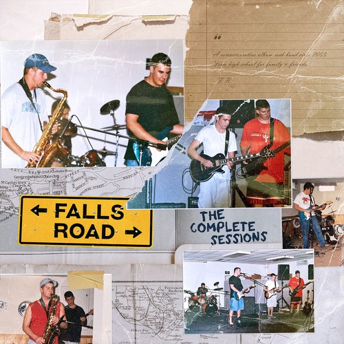 Memory design with the title 'Commemorative album cover for early 2000's rock band'