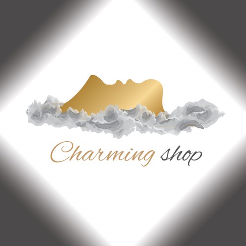 Charming logo with the title 'è il lancio di un nuovo e forte e-commerce'