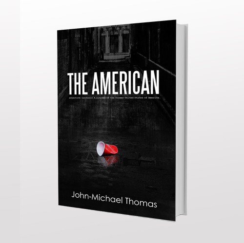 Simple book cover with the title 'Thriller book cover'