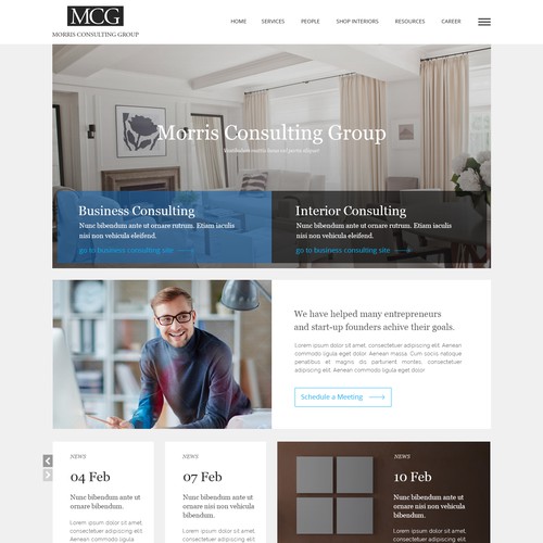 Farm website with the title 'Morris Consulting Group '