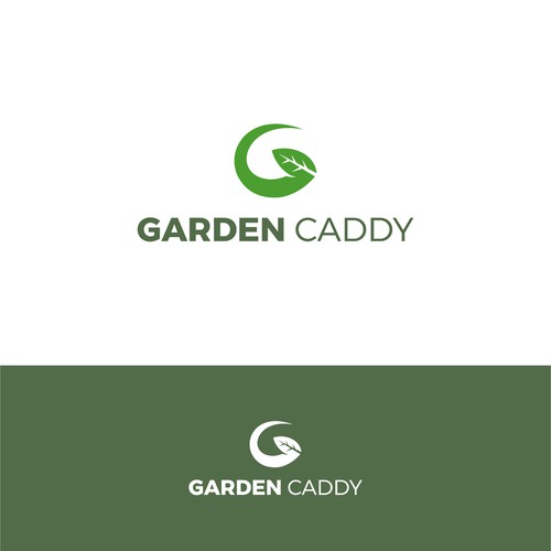 Safety logo with the title 'Letter G natural leafy logo'