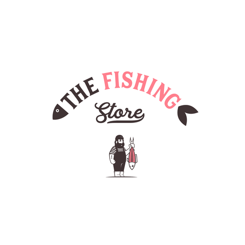 Market logo with the title 'fishing store'