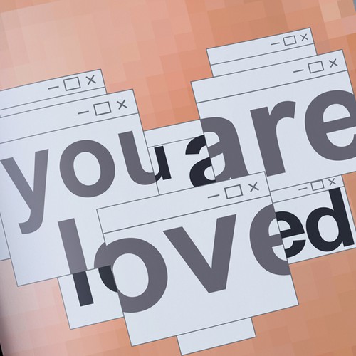 Heart book cover with the title 'Coverbook'