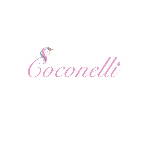 Cake brand with the title 'Logo design'