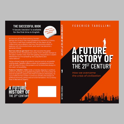 History book cover with the title 'The Future history of the 21st Century'