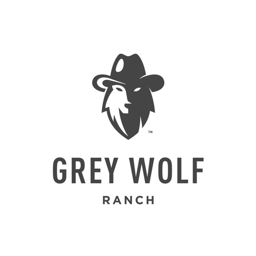 Hat design with the title 'Grey Wolf Ranch'