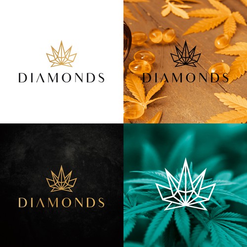 Weed logo with the title 'Diamonds logo for '