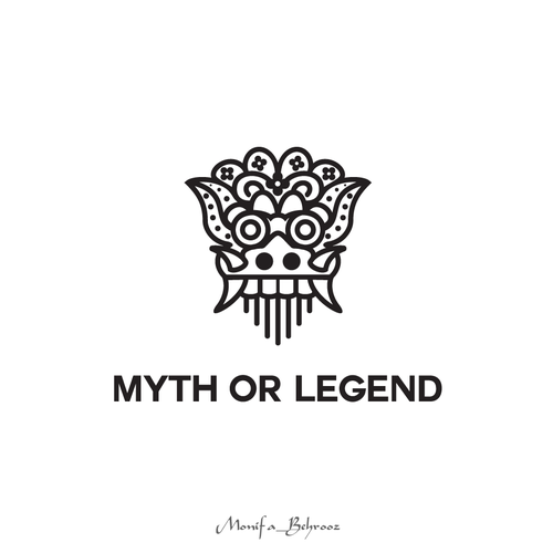 Legendary logo with the title 'BARONG FROM BALINESE MYTH'