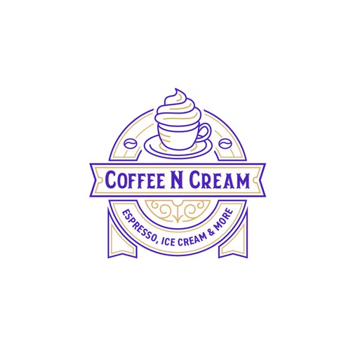 Espresso logo with the title 'Coffee N Cream'