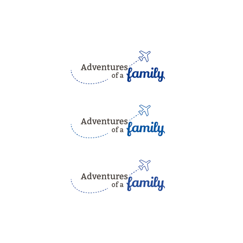 Family business logo with the title 'Logo design for a family blog'