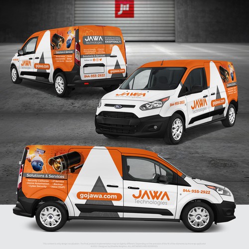 CCTV design with the title 'Clean and Slick Partial Wrap'