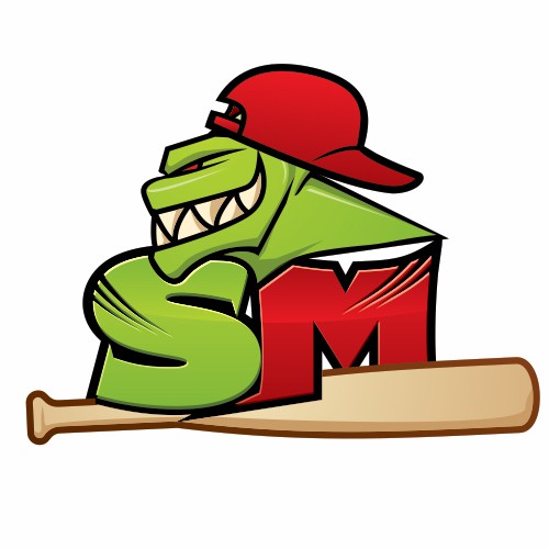 Monster logo with the title 'Huge sleeve eater monster'