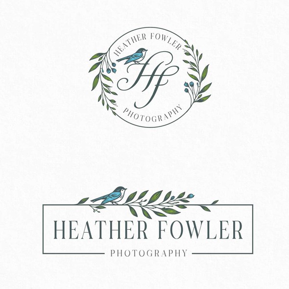 Elements of nature logo with the title 'Heather Fowler'