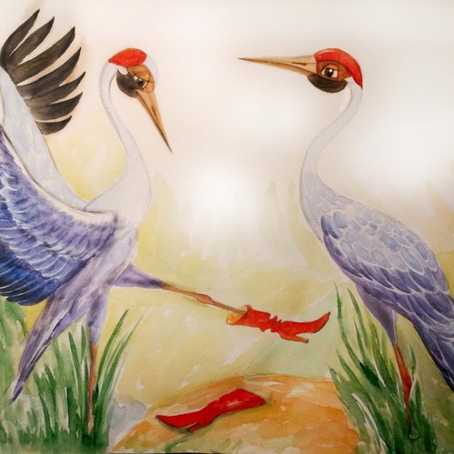 Paper artwork with the title 'Illustration '