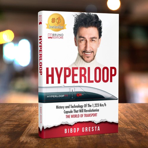Technology book cover with the title 'Hyperloop'