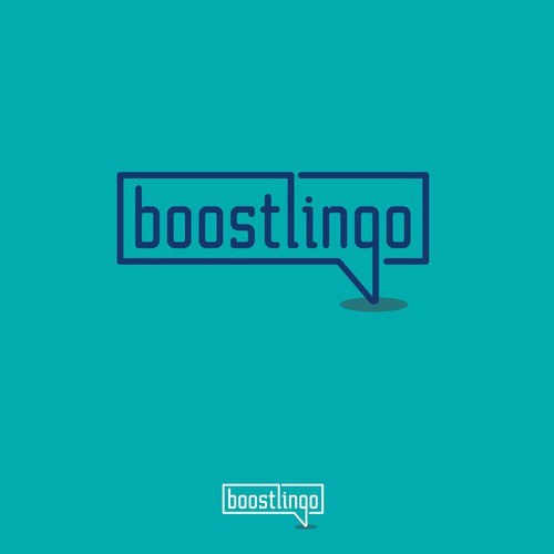 Speech bubble logo with the title 'Typedesign speech-bubble'