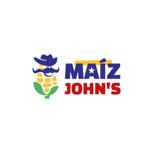 Corn logo with the title 'Maíz John's'