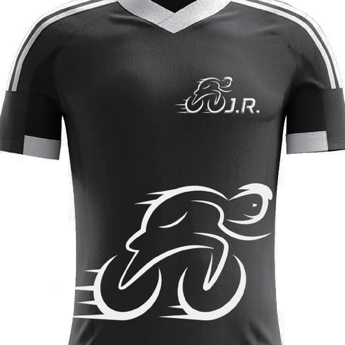 Sports apparel logo with the title 'J.R'