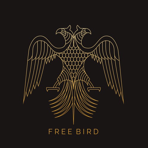 Line art t-shirt with the title 'EAGLE'