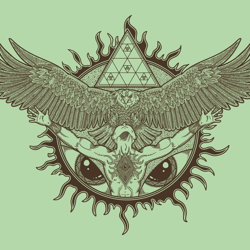 Bird t-shirt with the title 'Spiritually Awakening'