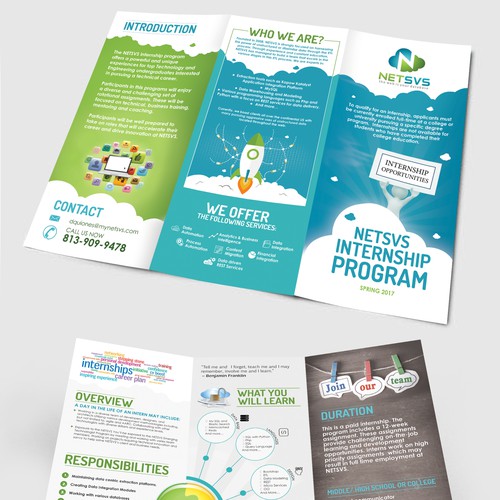 Tri-fold design with the title 'Trifold Brochure Design'
