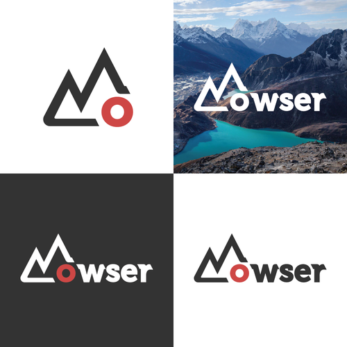 Blogger design with the title 'Mowser - Hiker Logo'