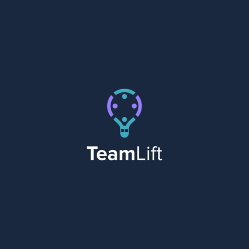 Group logo with the title 'team lift modern logo design'