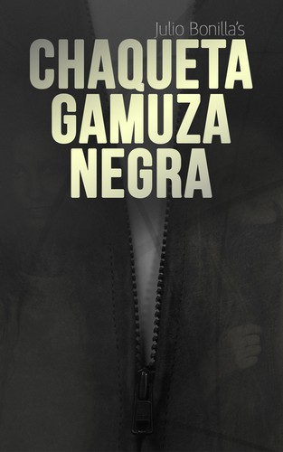 Jacket design with the title 'Chaqueta Gamuza Negra, Kindle Book Cover'