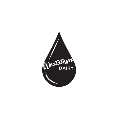 Milk logo with the title 'Logo design'