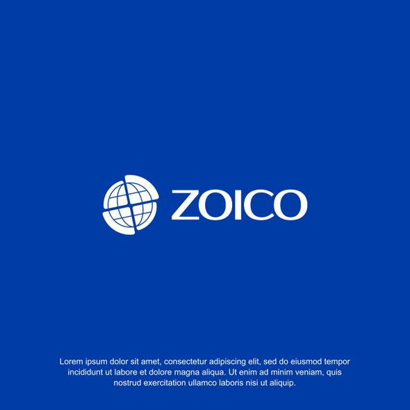 World logo with the title 'Logo Design for ZOICO'