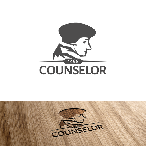 Gray logo with the title 'Logo for Financial services sector'