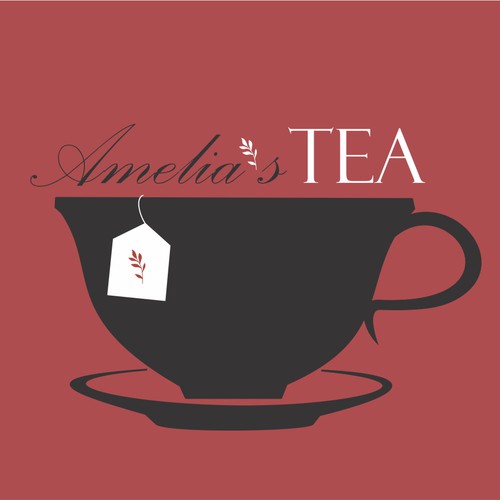 Appealing logo with the title 'A cup of tea with color.'
