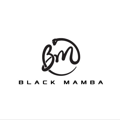 Black mamba logo with the title 'Elegant fashion logo for Black Mamba'