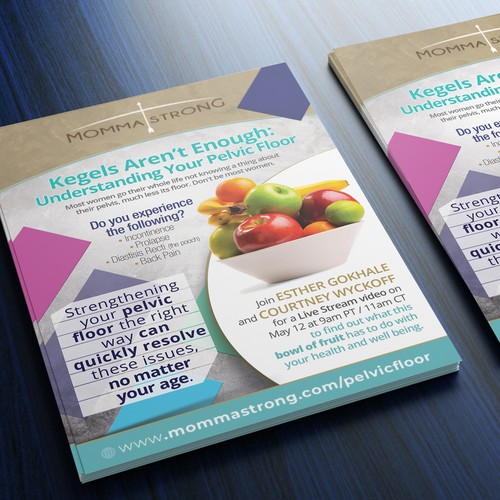 Exercise design with the title 'Fitness Flyer for Women'