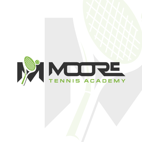 Tennis logo with the title 'MOORE'